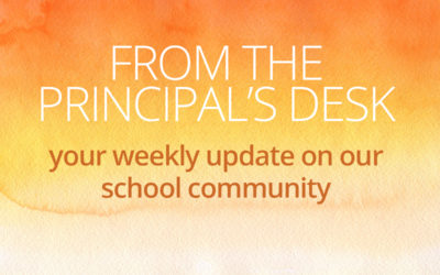 From the Principal’s Desk – 5 March 2020